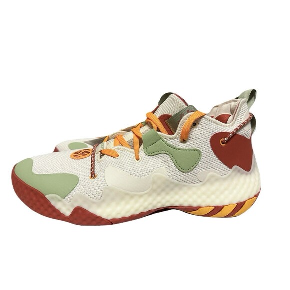 NEW adidas Harden Vol 6 Mens Size 13 Wonder White Magic Lime Basketball Sneakers